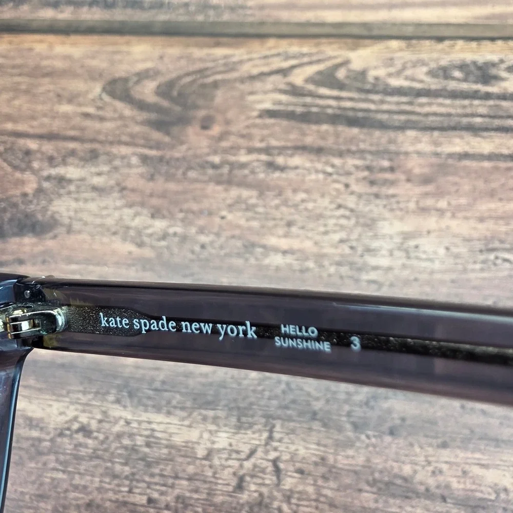Kate Spade Hensley/G/S KB79O Smoke Purple Cat Eye Optical Glasses 55-17-140